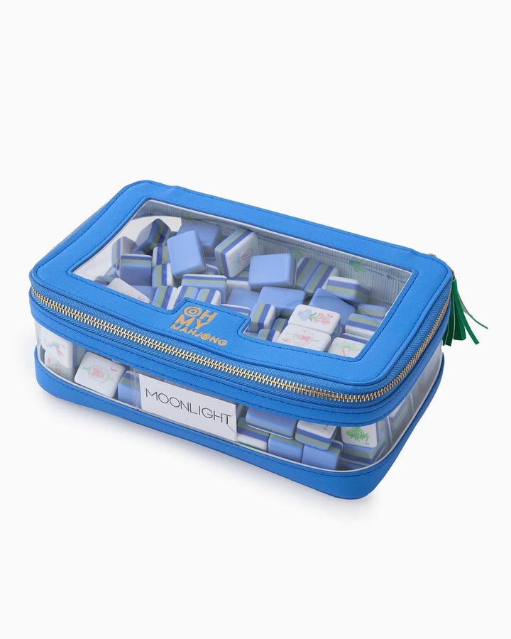 Mahjong Tile Storage Bag, Blue