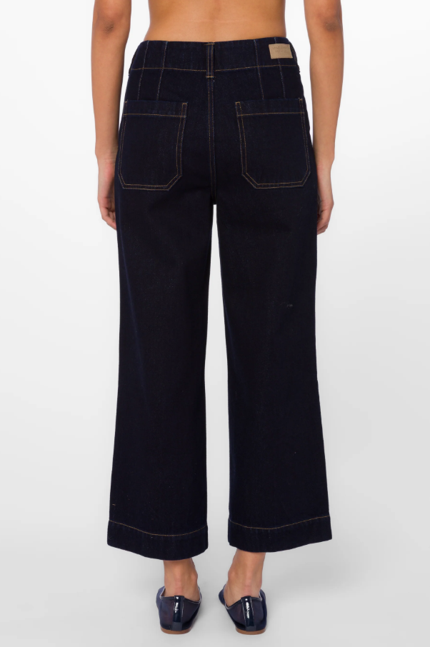 Alyx Pants, Pacific Indigo - 13 Hub Lane   |  Cropped Wide Leg Jeans
