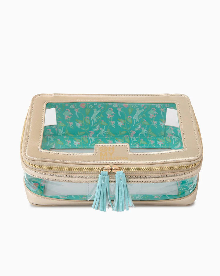 Mahjong Tile Storage Bag, Gold