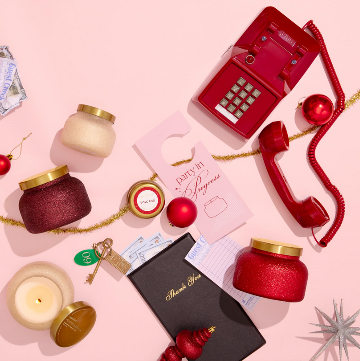 Red Glitter Volcano Signature Jar