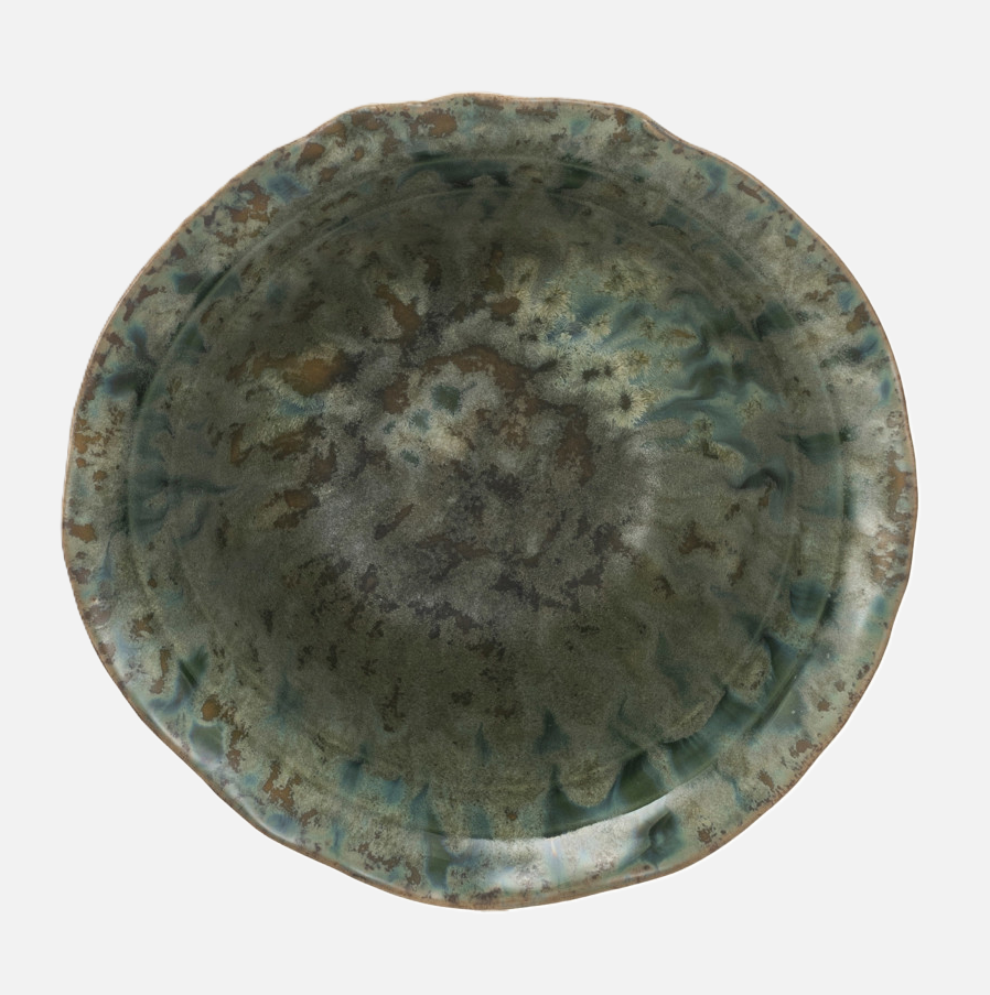 Crackle Glaze Stoneware Bowl