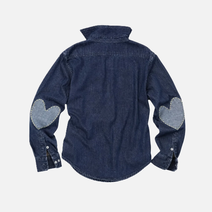 Keaton Denim Shirt, Dark Rinse