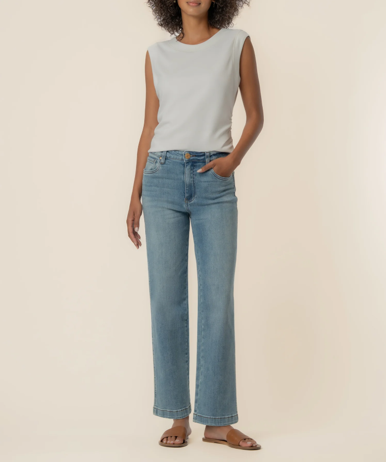 Kut From the Kloth Rayna Banded Tank, Ivory