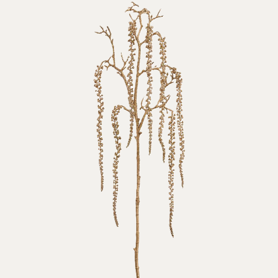 Beaded Sedum Hanging Spray, Gold - 13 Hub Lane   |  