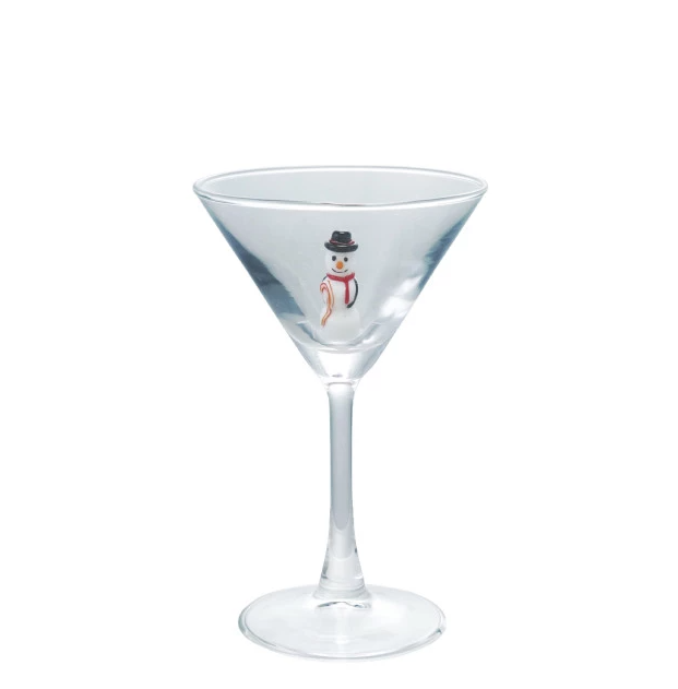 Holiday Figure Martini Glass - Thumbnail 3