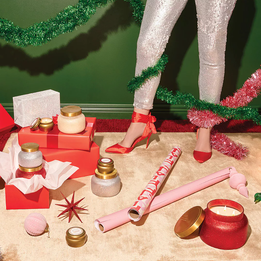 Red Glitter Volcano Signature Jar