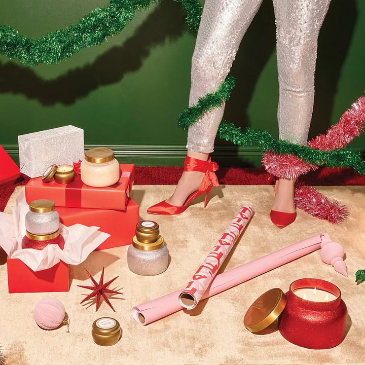 Red Glitter Volcano Signature Jar