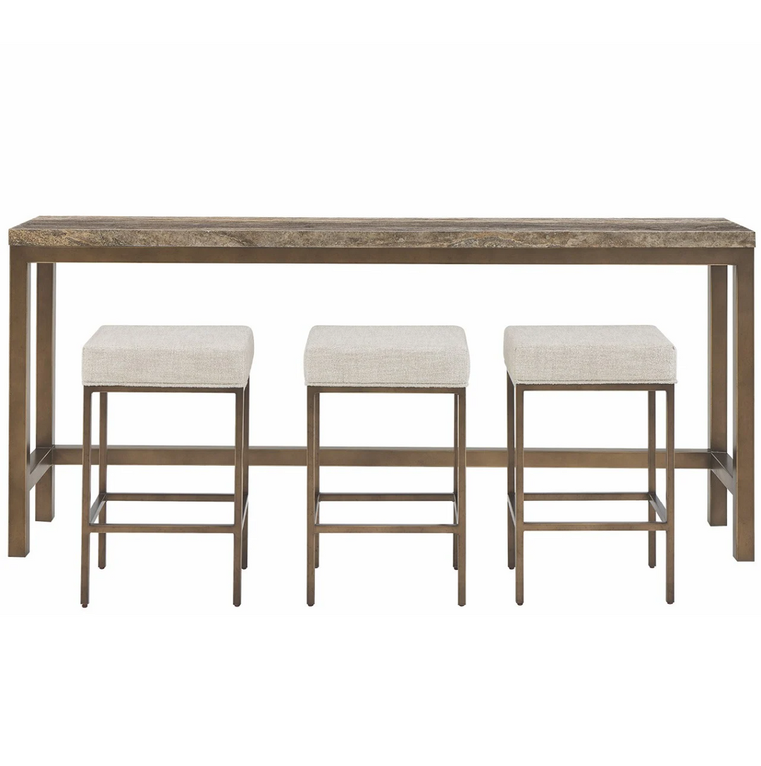Brindle Console w/ 3 Stools