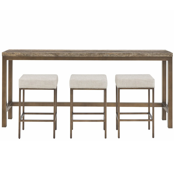 Brindle Console w/ 3 Stools