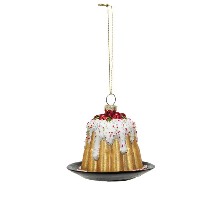 Glass Bundt Cake Ornament