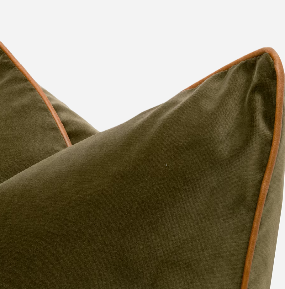 The Not So Basic Pillow, Olive & Whiskey