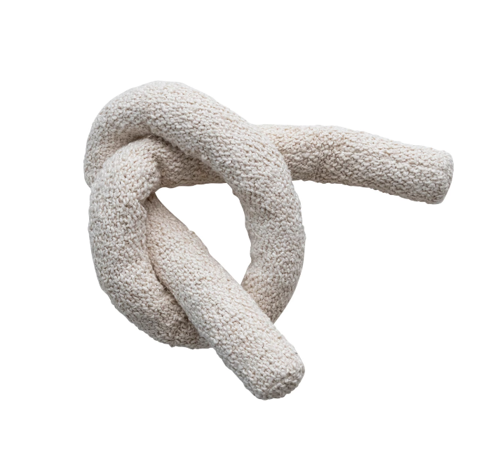 Cotton Boucle Knot Pillow - 13 Hub Lane   |  