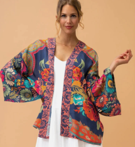 Vintage Floral Kimono Jacket - 13 Hub Lane   |  