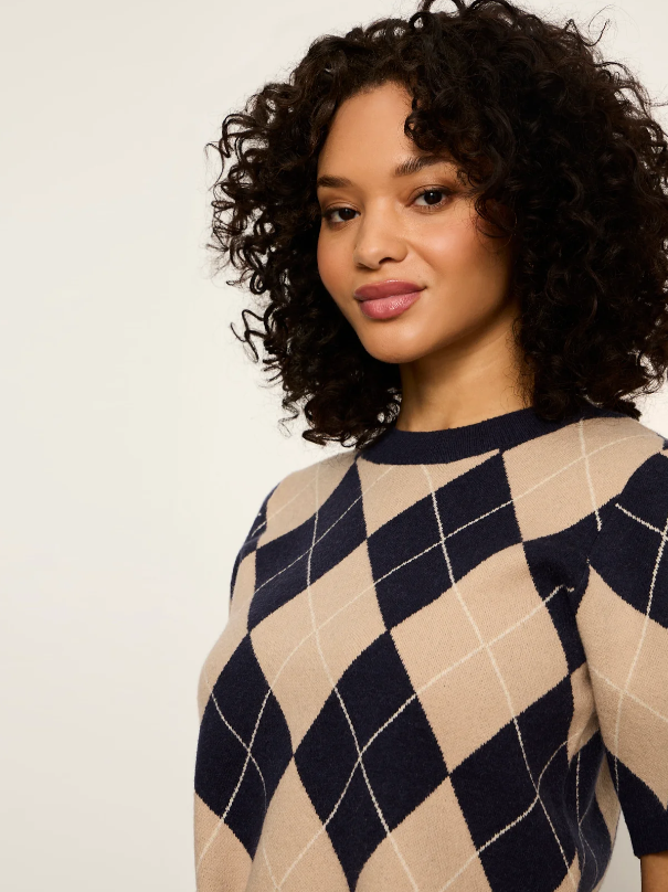 Perfect Sweater Tee, Loma Argyle