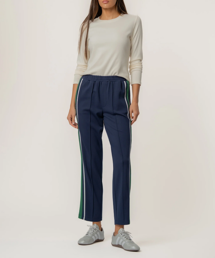 Kut From The Kloth Copa Straight Leg Pant, Navy w/ Green