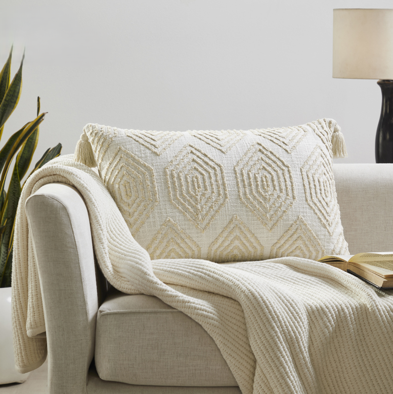 Honeycomb Tufted Pillow - Thumbnail 2