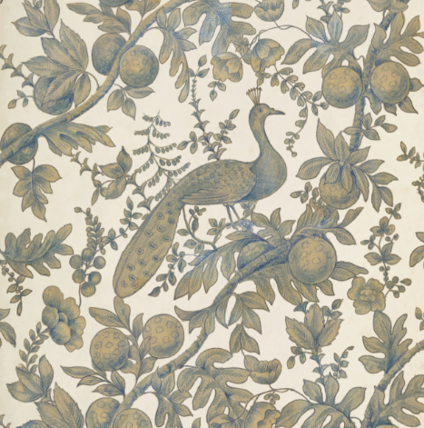 Vintage Peacock Toile