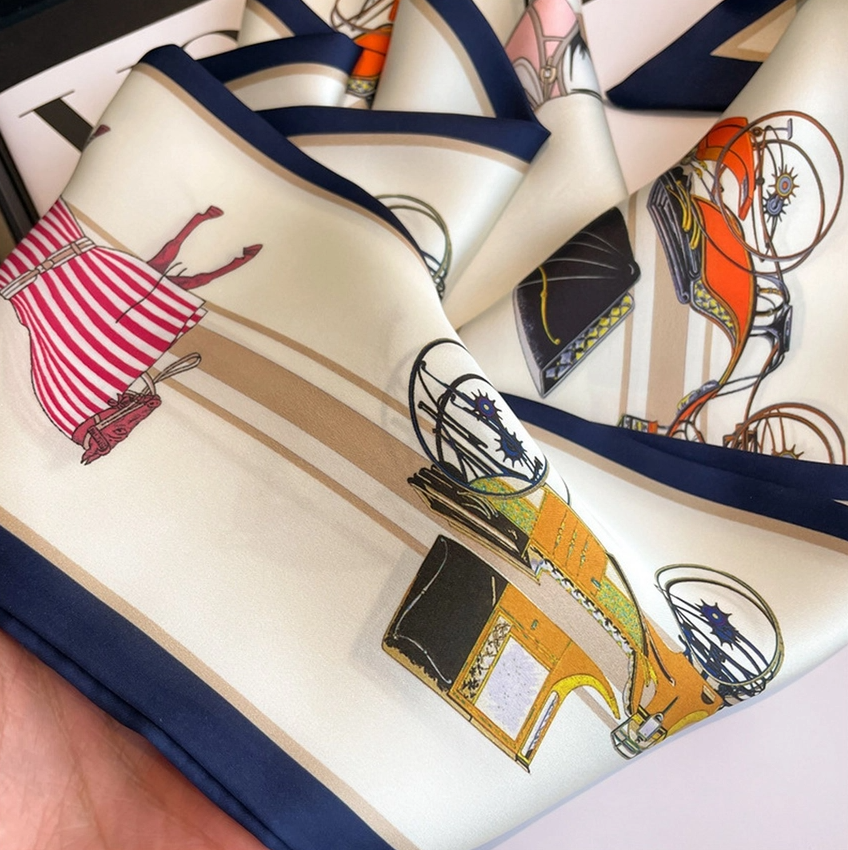 Spring & Summer Thin Bevel Scarf, Beige - 13 Hub Lane   |  