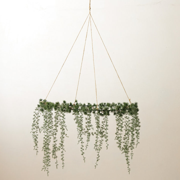Hanging Faux Cedar Wreath