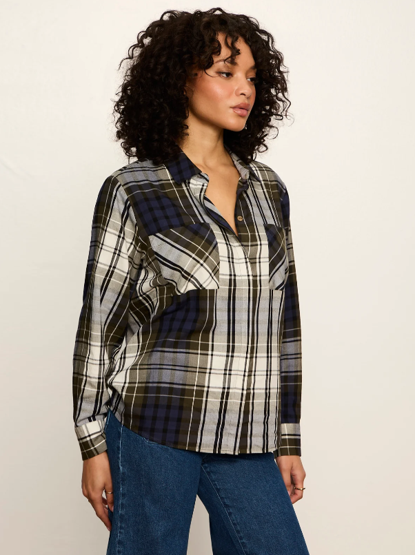 The City Plaid Shirt, True Green
