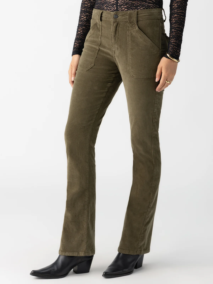 Corduroy Hayden Bootcut Standard Rise Pant, Burnt Olive