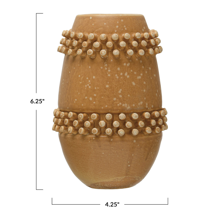 Hobnail Stoneware Vase