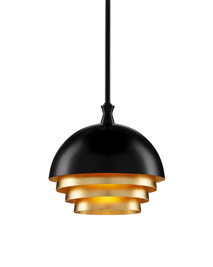 Salviati Medium Black & Gold Pendant