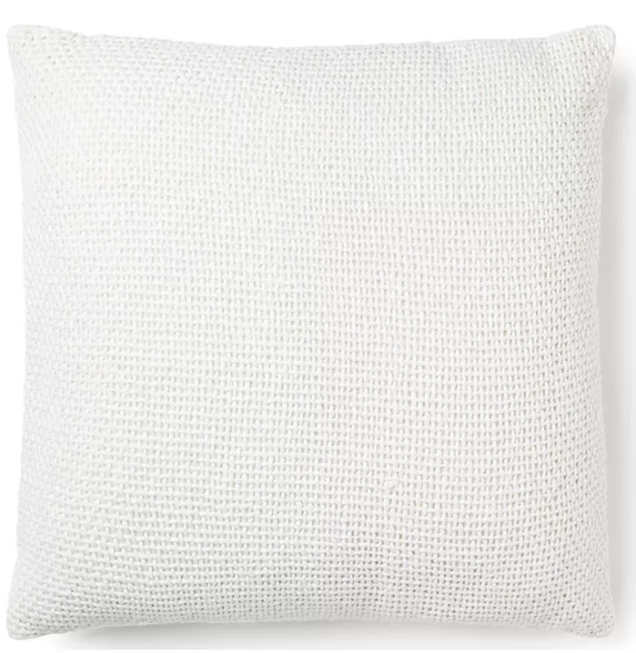 Madera Cross Weave Pillow, White - 13 Hub Lane   |  Decorative Pillows
