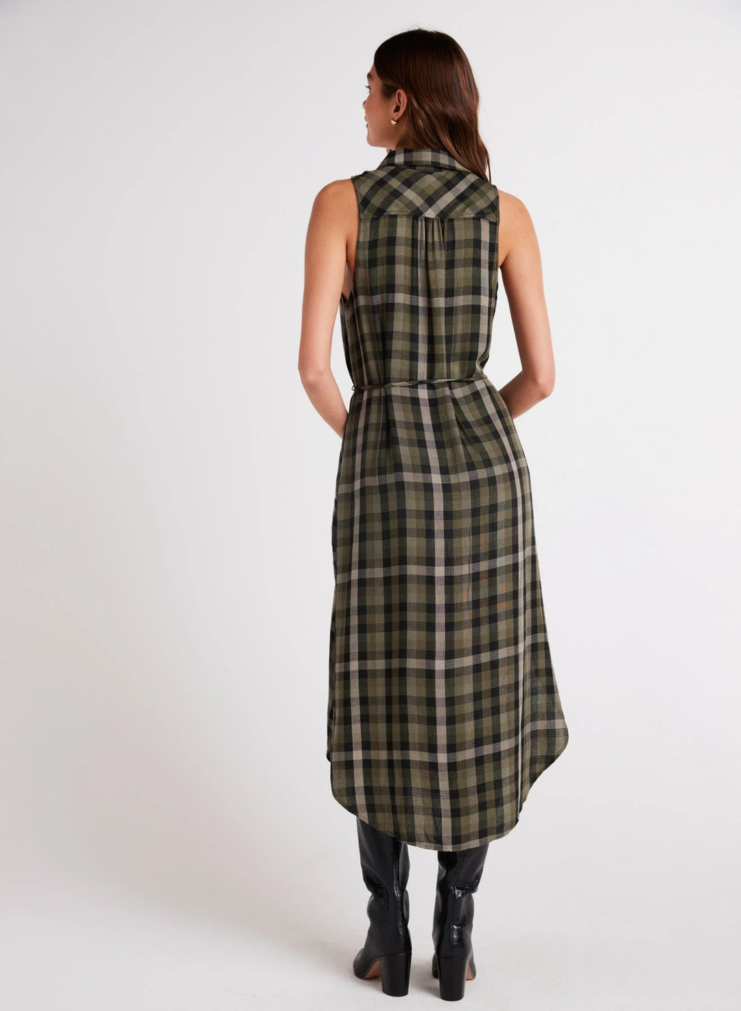 Bella Dahl Sleeveless Button Down Midi Dress
