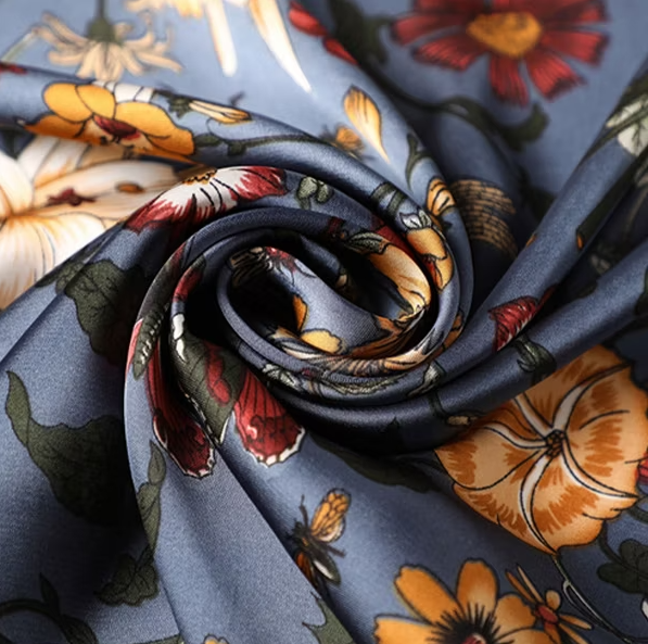 Botanical Floral Printed Square Bandana Scarf - 13 Hub Lane   |  Scarves