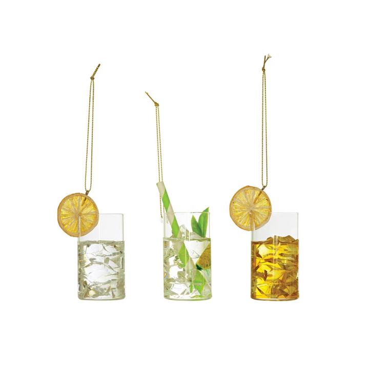 Glass Highball Cocktail Ornament