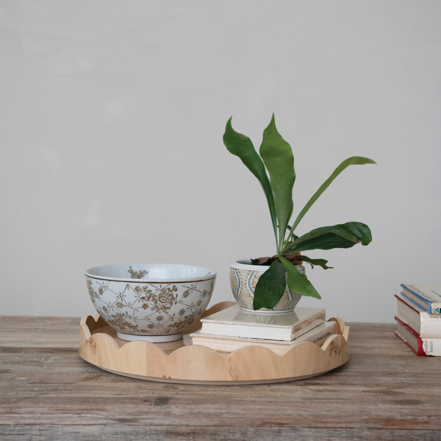 Scalloped Lazy Susan