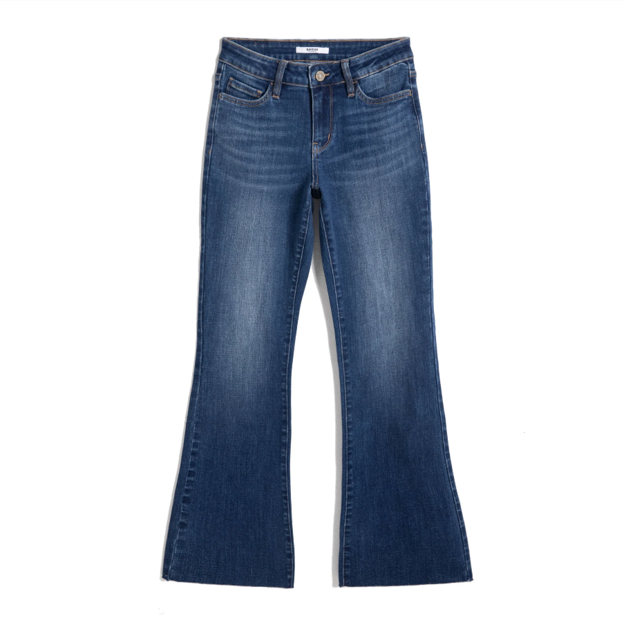 Low Rise Bootcut Jeans, Dark Blue - 13 Hub Lane   |  Bootcut Jeans