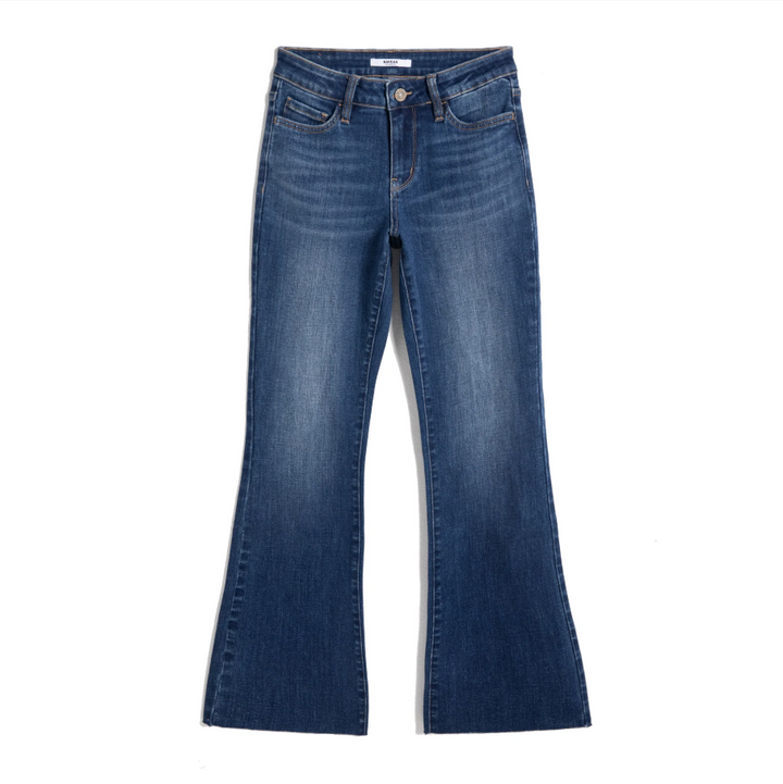 Low Rise Bootcut Jeans, Dark Blue - 13 Hub Lane   |  Bootcut Jeans