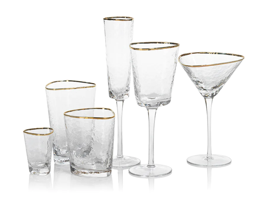 Aperitivo Triangular Double Old Fashioned Glass - 13 Hub Lane   |  Double Old Fashioned Glasses