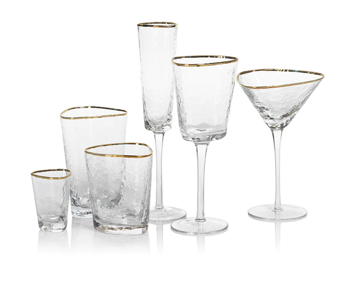 Aperitivo Triangular Double Old Fashioned Glass - 13 Hub Lane   |  Double Old Fashioned Glasses
