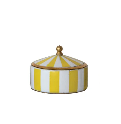Round Striped Box