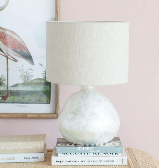 Capiz Shell Table Lamp