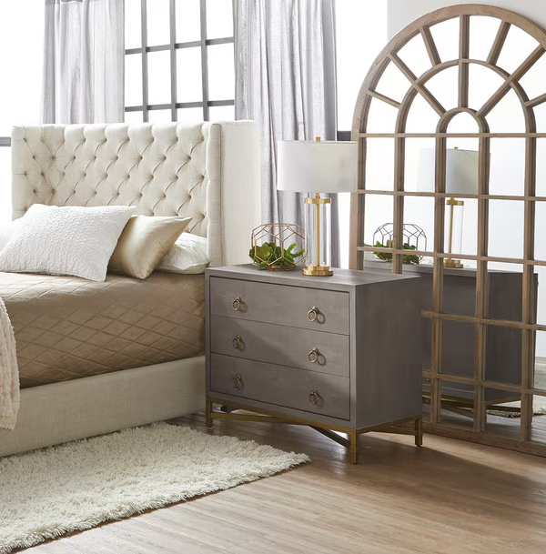 Strand Shagreen 3-Drawer Nightstand