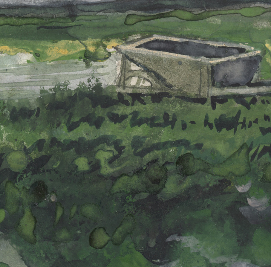 Landscape w/ Wheelbarrow