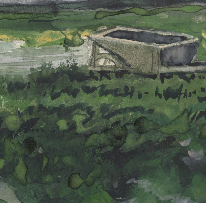 Landscape w/ Wheelbarrow