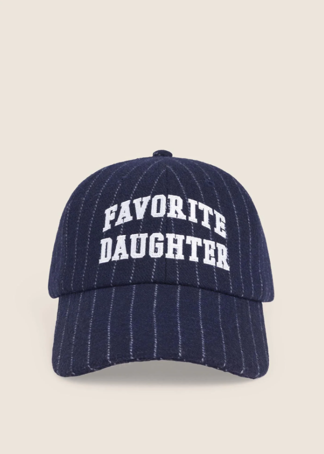 The Wool Stripe Baseball Hat, Midnight