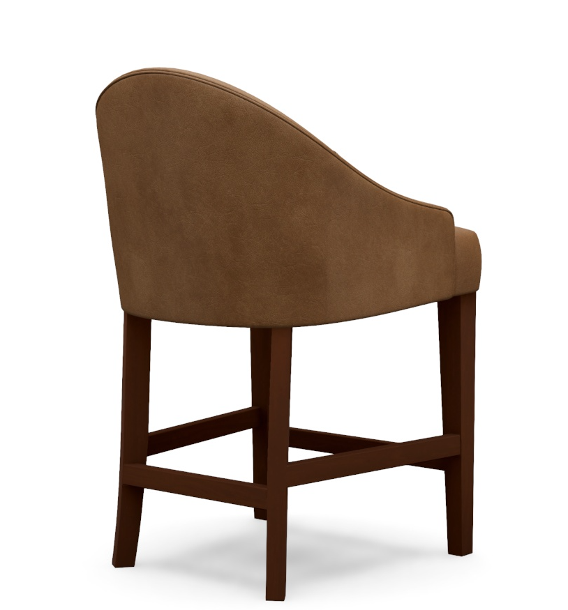 Cora Leather Stool - 13 Hub Lane   |  
