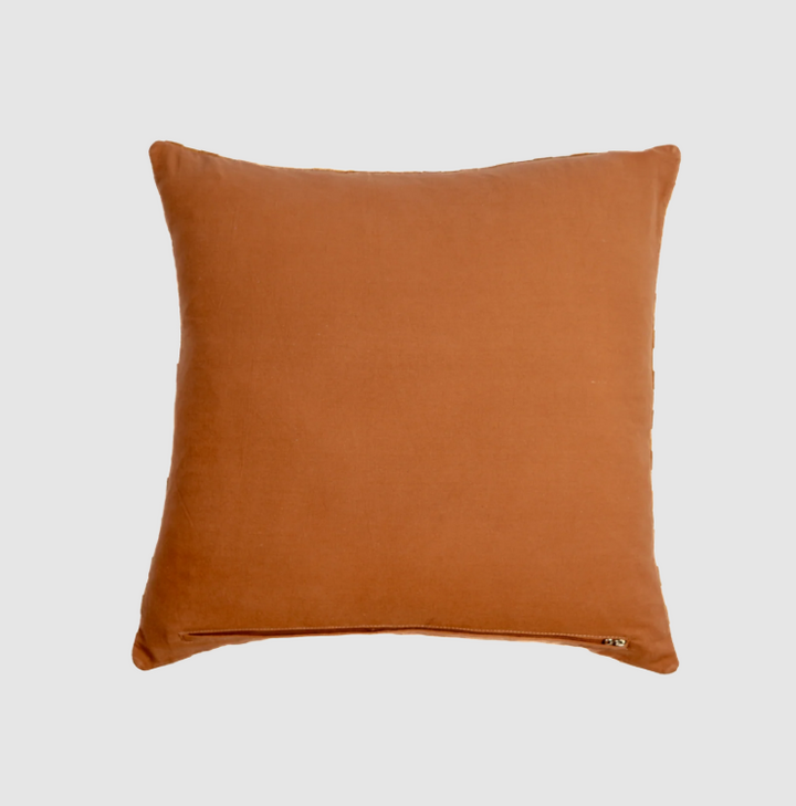 Woven Square Suede Pillow, Cognac - 13 Hub Lane   |  