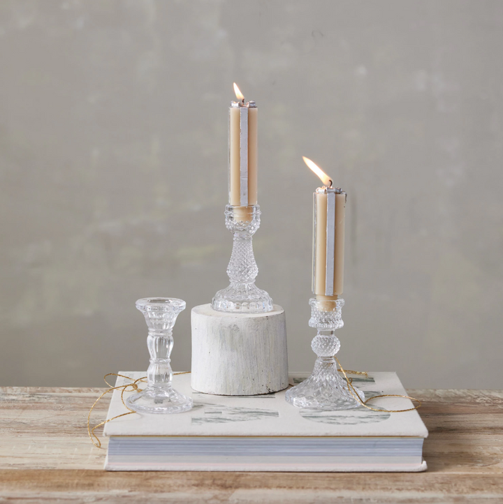 Pressed Glass Taper Holder - 13 Hub Lane   |  