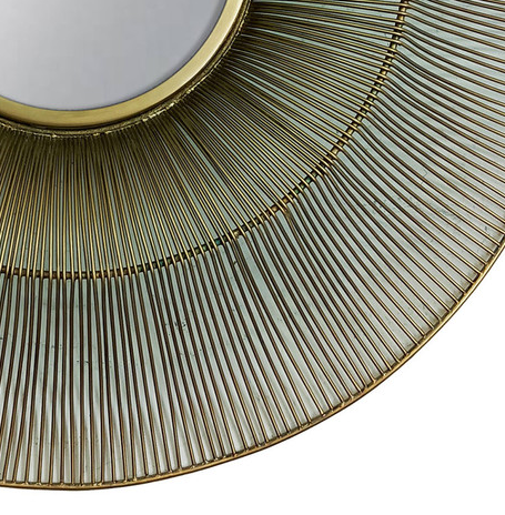 29" Round Iron Wire Mirror - 13 Hub Lane   |  Round Wall Mirrors