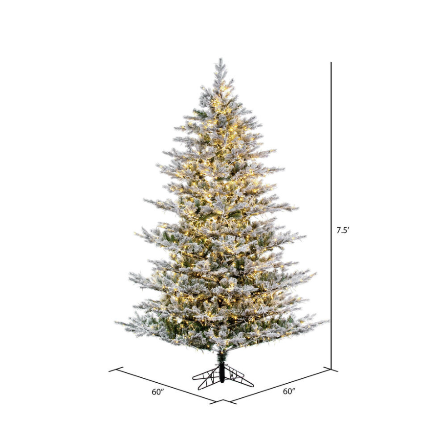 7.5' Flocked Kiana Tree