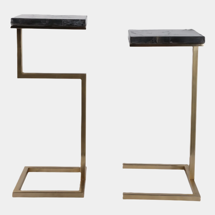 Clarkdale Black Quartz Accent Tables - 13 Hub Lane   |  
