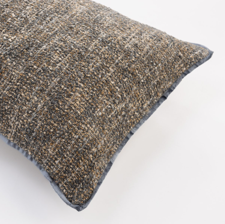 Chantz Long Bolster Pillow, Steel Blue - 13 Hub Lane   |  