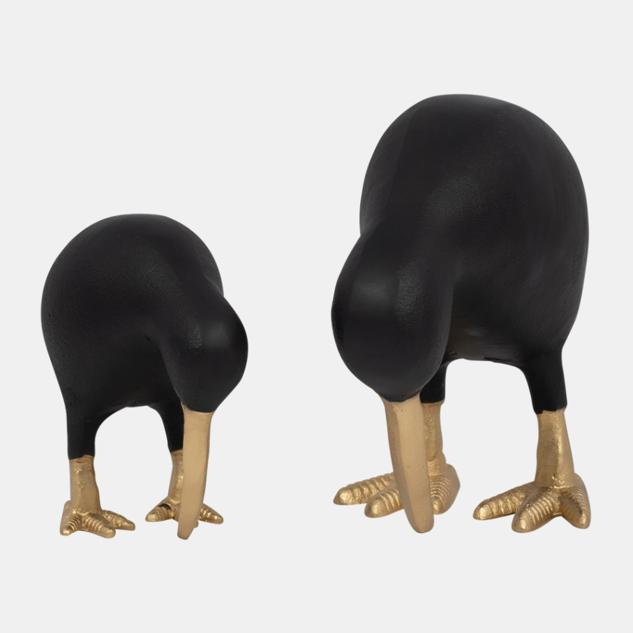 Kiwi Child, Black & Gold - 13 Hub Lane   |  Aluminum Sculptures